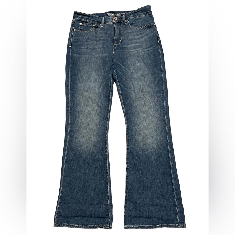 Levi Strauss Signature totally shaping boot cut blue jeans size 10S W30 L30